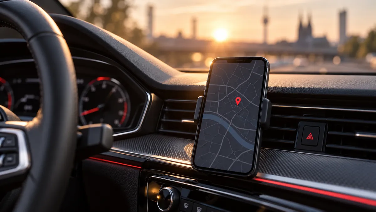Fahrzeugstandort für die Besichtigung auswählen – KI-Szene